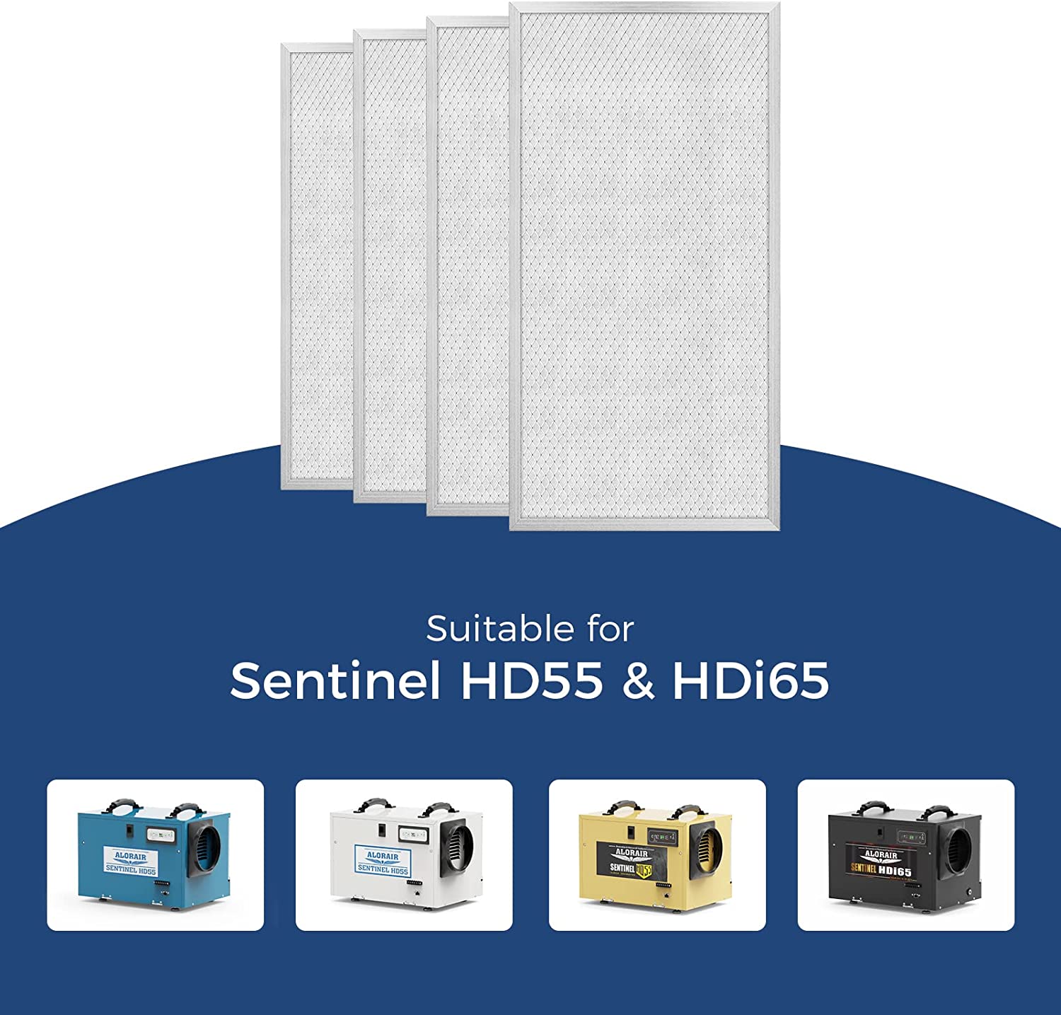 AlorAir MERV-8 Filtro di ricambio per Sentinel HD55, Sentinel HDi65, confezione da 1 AlorAir MERV-8 Filtro di ricambio per Sentinel HD55, Sentinel HDi65, confezione da 1