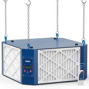 AlorAir 360 Degree Intake Air Filtration System for Woodworking Shop (1350 CFM)
