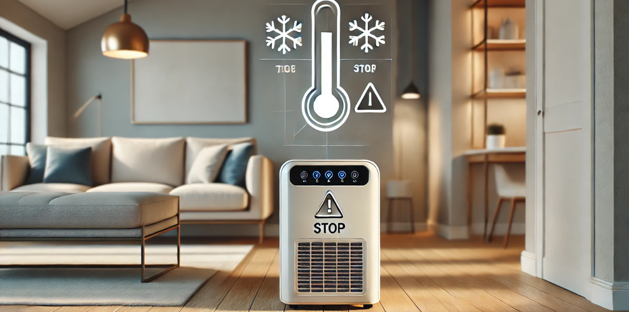 dehumidifier with an auto-defrost 