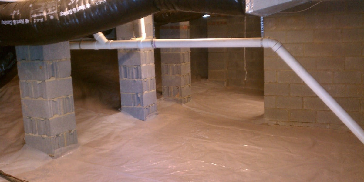 Vapor Barrier Crawl Space Installation