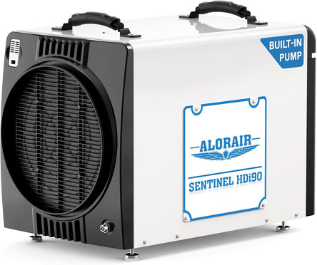 AlorAir 198 PPD Crawl Space Dehumidifiers with Pump and Drain Hose | Sentinel HDi90 (Duct-able) | Size for 2600 sq.ft