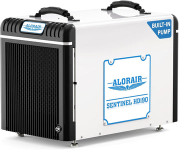 AlorAir 198 PPD Crawl Space Dehumidifiers with Pump and Drain Hose | Sentinel HDi90 | Size for 2600 sq.ft