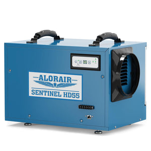 AlorAir 113 PPD Crawl Space Dehumidifiers with Drain Hose | Sentinel HD55 (Blue) | Size for 1200 sq.ft