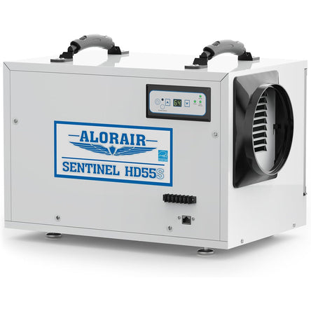 AlorAir 120 PPD Crawl Space Dehumidifiers with Drain Hose | Sentinel HD55S (White) | Size for 1300 sq.ft