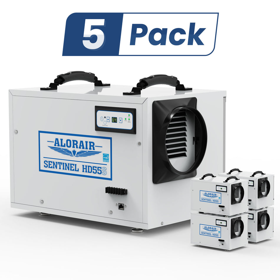 AlorAir Wholesale Packs Sentinel HD55 (White) Dehumidifier (pack of 5/30/60)