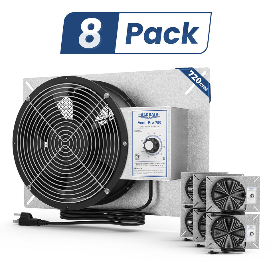 AlorAir Wholesale Packs Ventirpro 720 Crawl Space Fan (pack of 8/20/30)