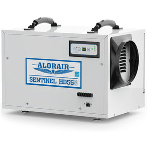 AlorAir 120 PPD Crawl Space Dehumidifiers with Drain Hose | Sentinel HD55S (White) | Size for 1300 sq.ft
