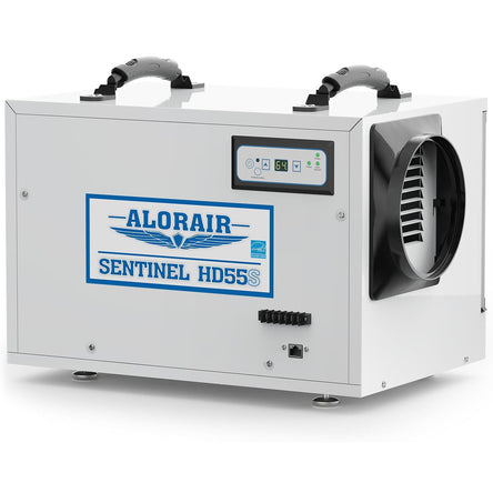AlorAir 120 PPD Crawl Space Dehumidifiers with Drain Hose | Sentinel HD55S (White) | Size for 1300 sq.ft