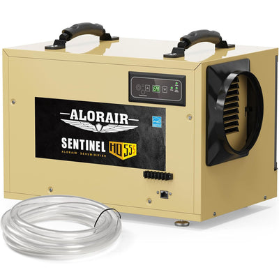 AlorAir 120 PPD Crawl Space Dehumidifiers with Drain Hose | Sentinel HD55S (Gold) | Size for 1300 sq.ft