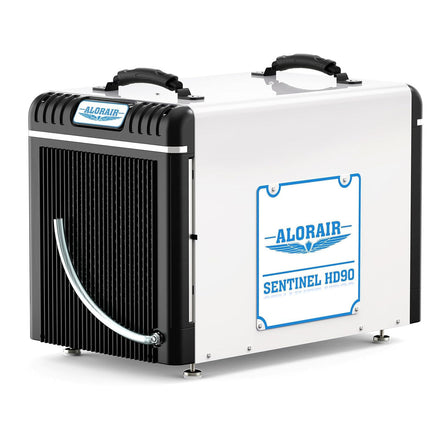AlorAir 198 PPD Crawl Space Dehumidifiers with Drain Hose | Sentinel HD90 (White) | Size for 2600 sq.ft