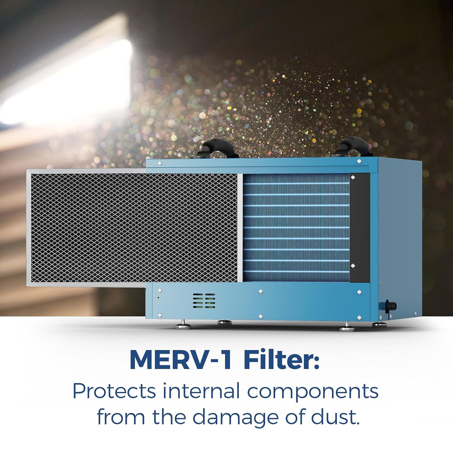 AlorAir 113 PPD Crawl Space Dehumidifiers with Drain Hose | Sentinel HD55 (Blue) | Size for 1200 sq.ft