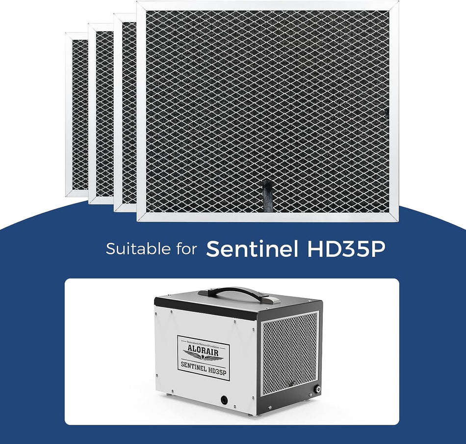 AlorAir® 4 Pack MERV-1 Filter for Sentinel HD35P