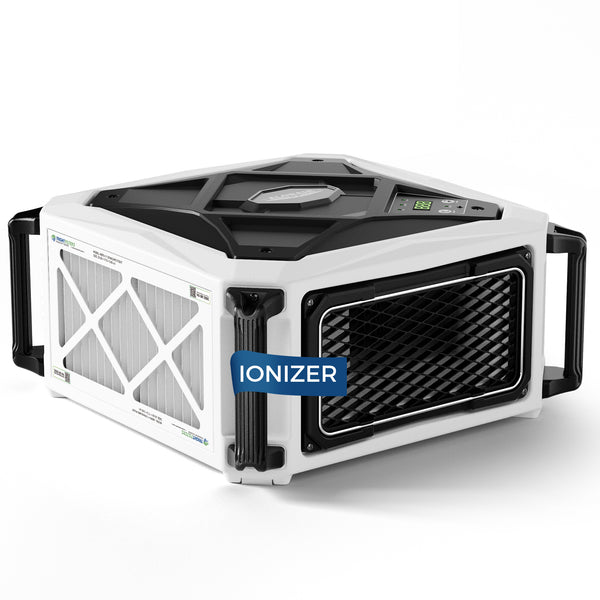 Alorair 270° Intake Air Filtration Systems 780 CFM (Built-in Ionizer) for Woodworking Shop | Purecare 780IG