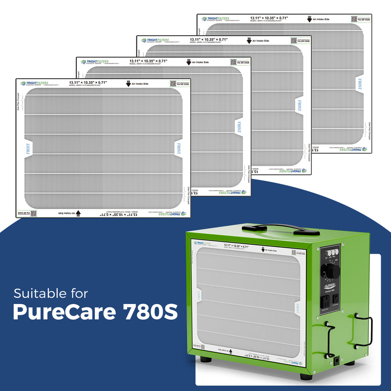 AlorairCrawlspace AlorAir® 4 Pack MERV-13 Air Filter for Purecare 780S