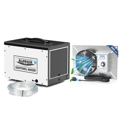 Alorair Combo Package for Crawl Spaces,Basements Dehumidifier and Ventilator