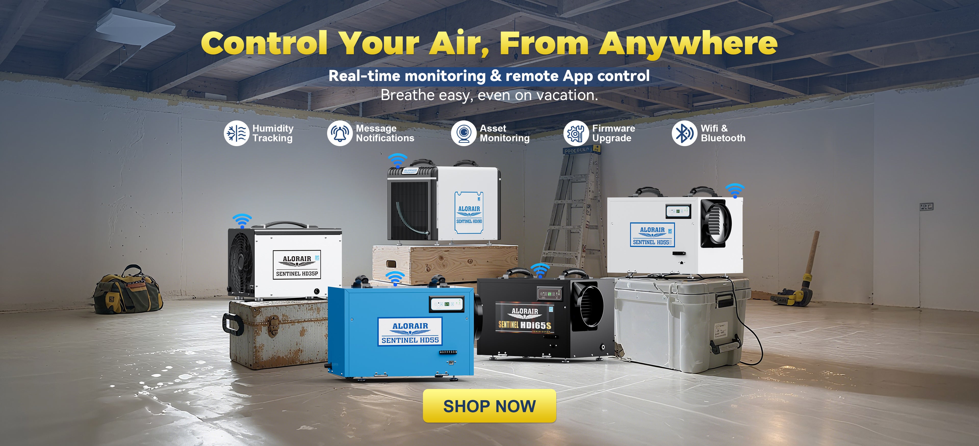 AlorAirCrawlspace WIFI Dehumidifiers PC