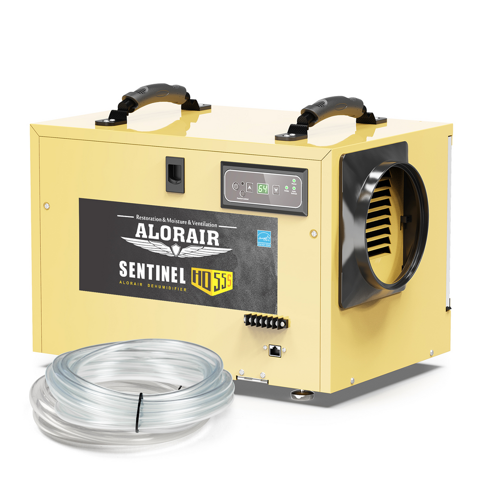 AlorAir 120 PPD Crawl Space Dehumidifiers with Drain Hose | Sentinel HD55S (Gold) | Size for 1300 sq.ft