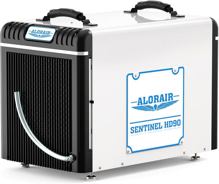 AlorAir 198 PPD Crawl Space Dehumidifiers with Drain Hose | Sentinel HD90 (White) | Size for 2600 sq.ft