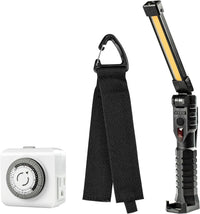 AlorAir Crawlspace Dehumidifiers Accessories Package, 1*Timer + 1*Portable Crawl Space Light + 1*Extension Cord Organizer
