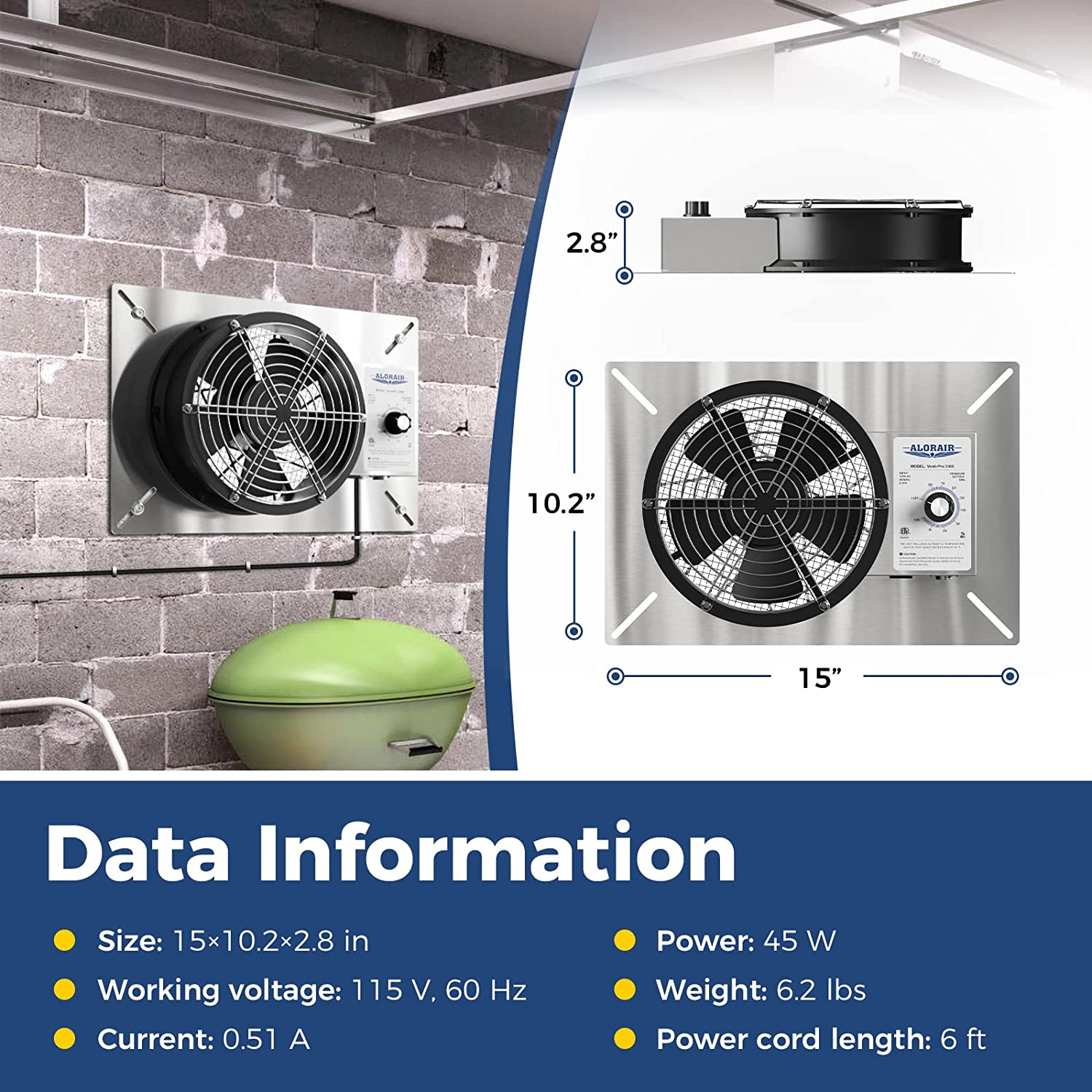 crawl space fan system