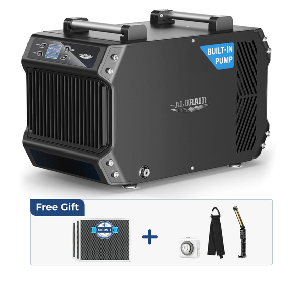 AlorAir 180 Pint Crawlspace Dehumidifiers with Pump and Drain Hose | Galaxy 85P | Size for 2,300 Sq.Ft