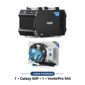 Alorair Combo Package for Large Crawl Spaces, Basements | Galaxy 60P and Ventirpro 540 Fan