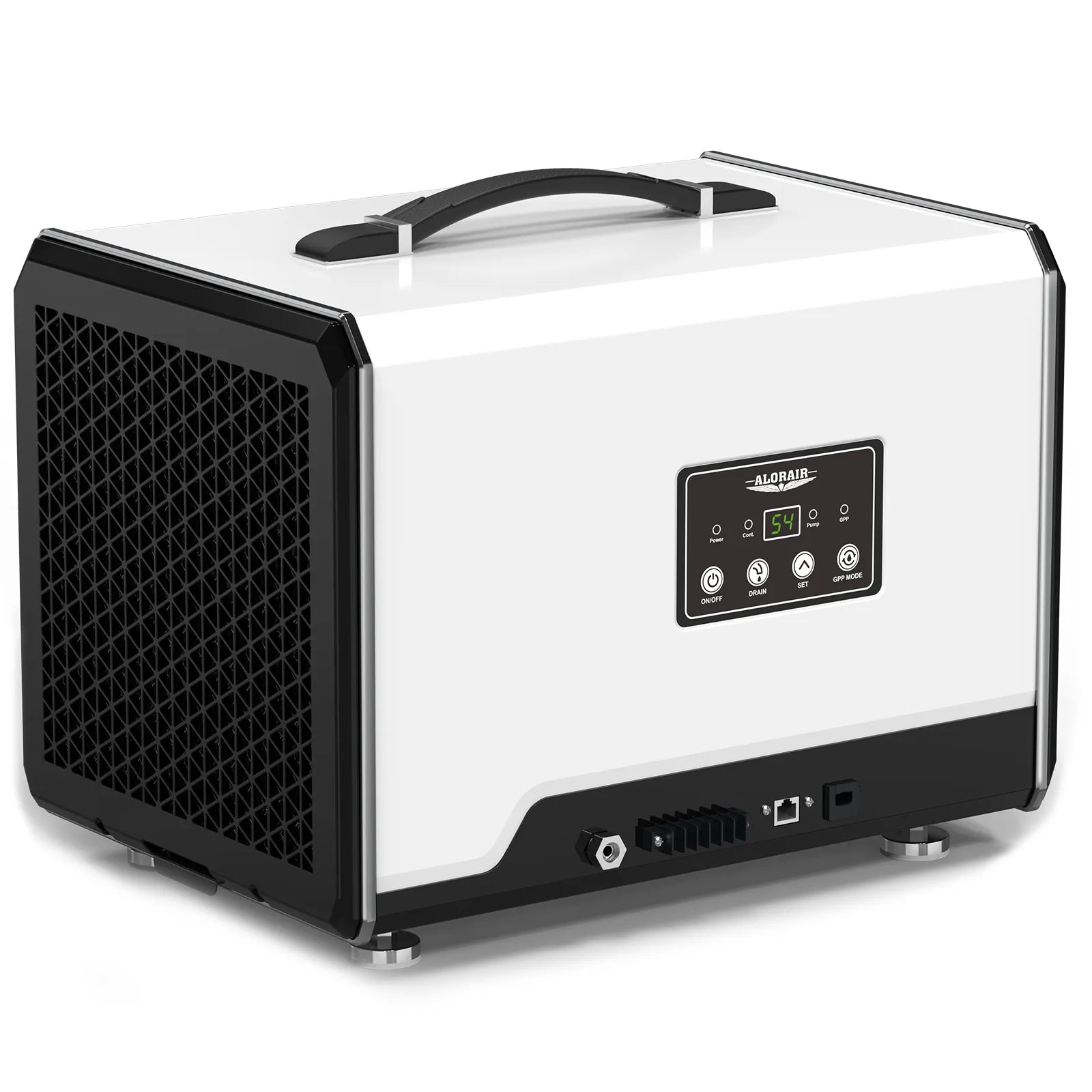 AlorAir 120 PPD Crawl Space Dehumidifier with Pump and Drain Hose | Helios MP55 | Size for 1500 sq.ft