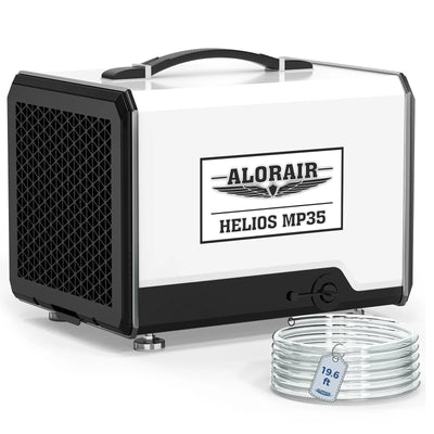 AlorAir 70 PPD Crawl Space Dehumidifier with Pump and Drain Hose | Helios MP35 | Size for 1000 sq.ft