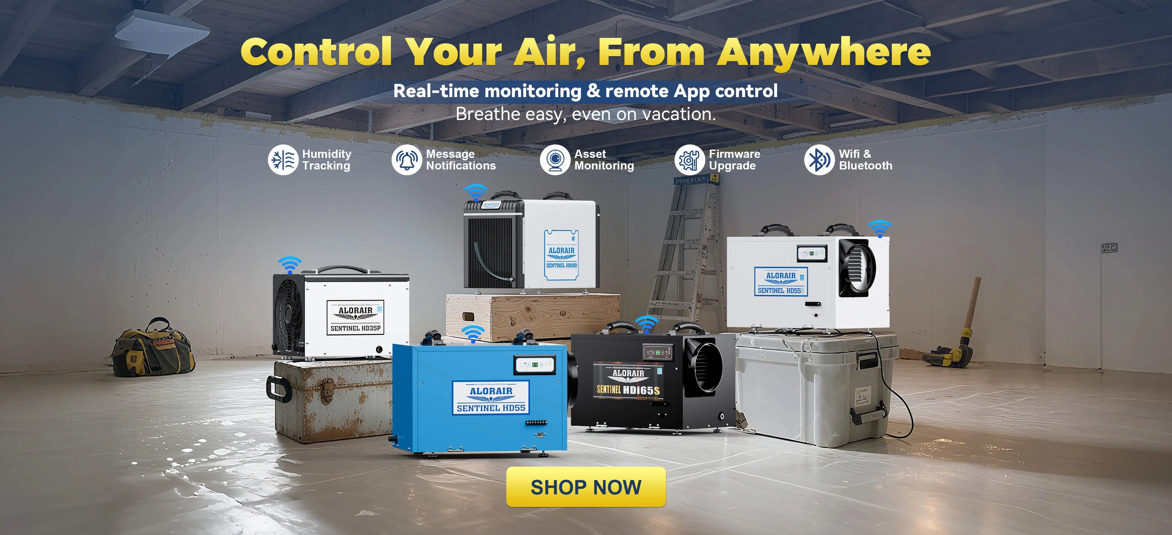AlorAirCrawlspace WIFI Dehumidifiers PC