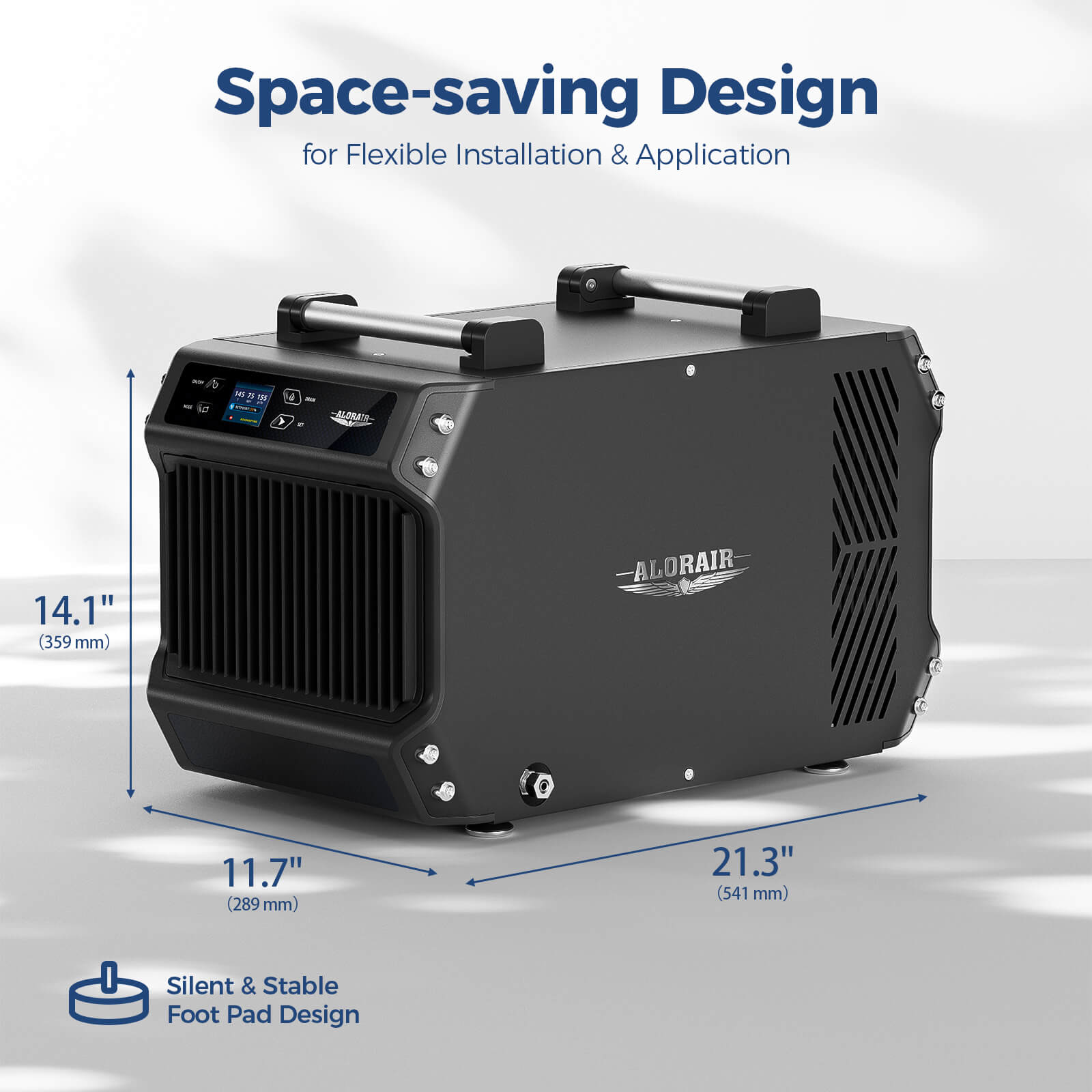 AlorAir 180 Pint Crawlspace Dehumidifiers with Pump and Drain Hose | Galaxy 85P | Size for 2,300 Sq.Ft