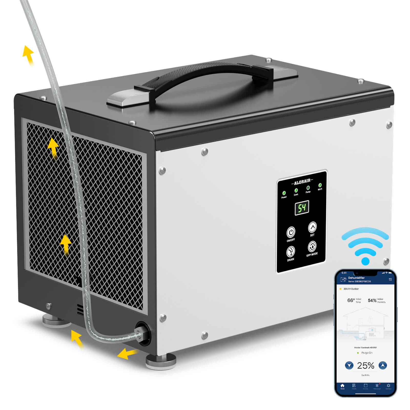 Crawl Space Dehumidifier 70 PPD Wi-Fi HD35 – AlorairCrawlspace