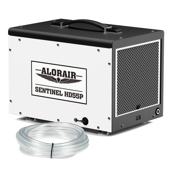 AlorAir 120 PPD Crawl Space Dehumidifier with Pump and Drain Hose | Sentinel HD55P | Size for 1300 sq.ft