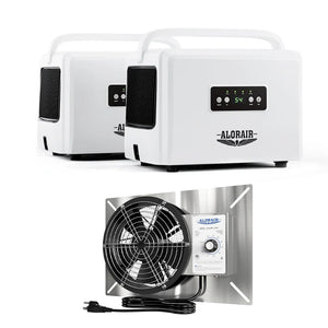 Helios D35 Energy Star Crawl Space Dehumidifier and Ventirpro 540S Ventilation Fan Combo | Basement Moisture Control System