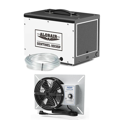 Alorair Combo Package for Crawl Spaces,Basements | Sentinel HD35P and  Ventirpro 540