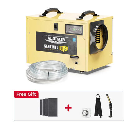AlorAir 120 PPD Crawl Space Dehumidifiers with Drain Hose | Sentinel HD55S (Gold) | Size for 1300 sq.ft