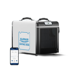 AlorAir WiFi 198 PPD Crawl Space Dehumidifier with Condensate Pump | Sentinel HDi90 WiFi | Size for 2600 sq.ft