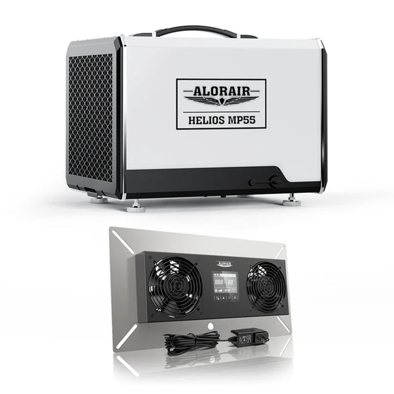 AlorairCrawlspace Helios MP55 Crawl Space Dehumidifier and VentirPro-S2 Ventilation Fan Comb | Crawl Space Moisture Solution