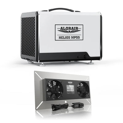 AlorairCrawlspace Helios MP55 Crawl Space Dehumidifier and VentirPro-S2 Ventilation Fan Comb | Crawl Space Moisture Solution