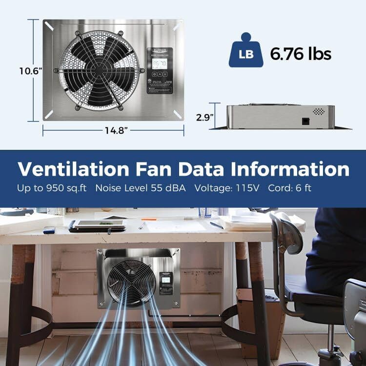 exhaust fan basement window