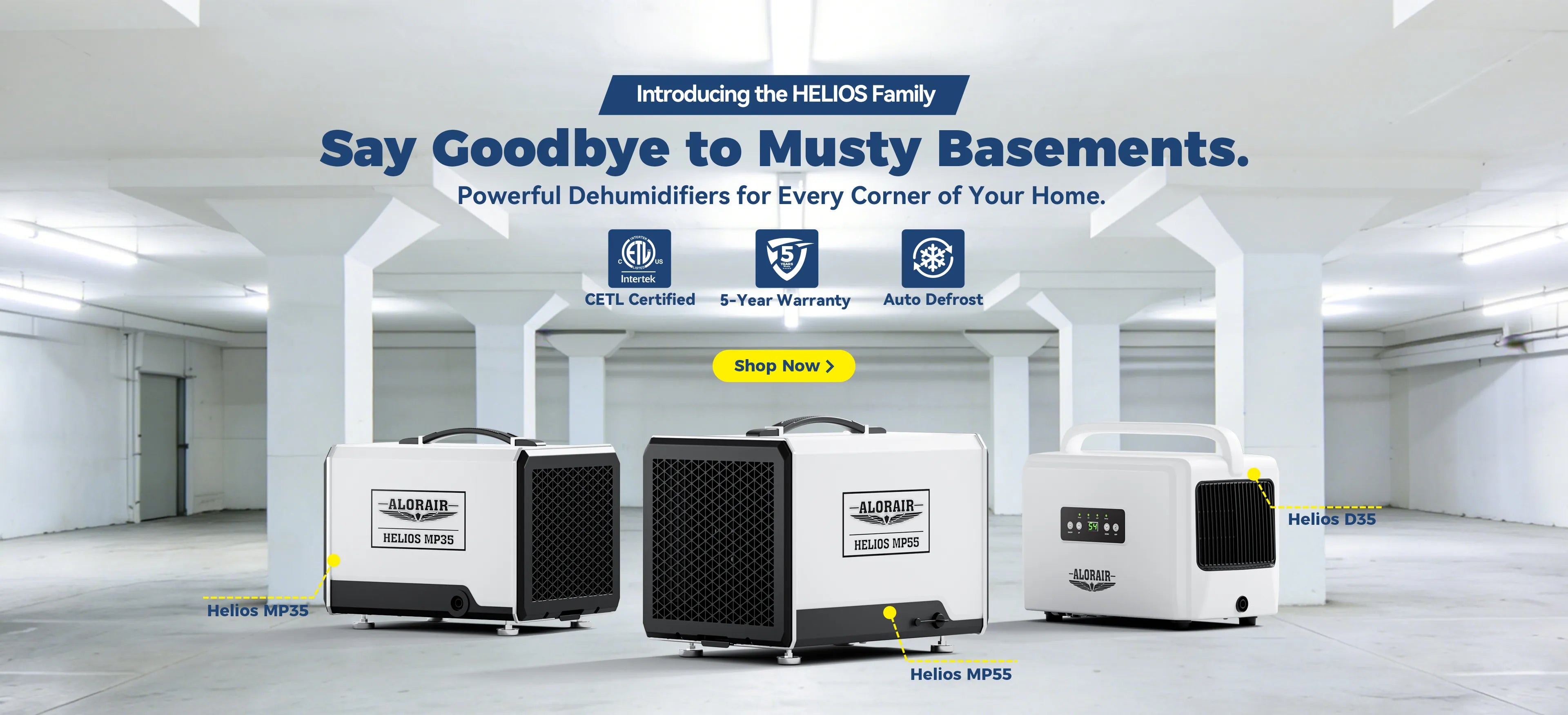 AlorAirCrawlspace Galaxy Series Dehumidifiers PC