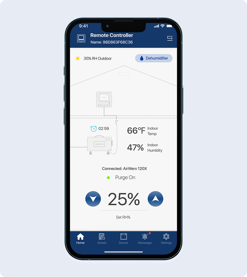 AlorAir App Interface