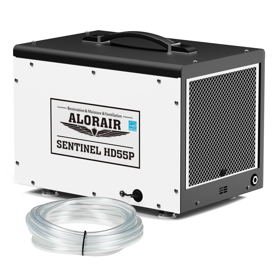 AlorAir 120 PPD Crawl Space Dehumidifier with Pump and Drain Hose | Sentinel HD55P | Size for 1500 sq.ft