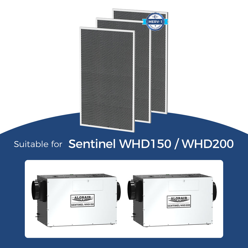 AlorAir® 3 Pack MERV-1  Air Filter for Sentinel WHD150/200 Dehumidifiers