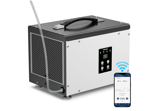 AlorAir WiFi 70 PPD Crawl Space and Basement Dehumidifier | Sentinel HD35P WIFI | Up to 1000 Sq Ft