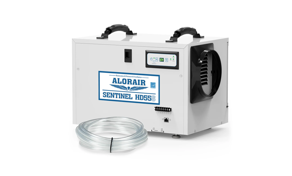 AlorAir 120 PPD Crawl Space Dehumidifiers with Drain Hose | Sentinel HD55S (White) | Size for 1300 sq.ft