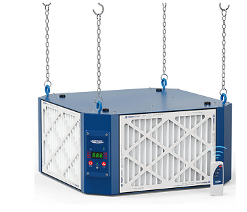 AlorAir 360 Degree Intake Air Filtration System (1350 CFM) (Built-in Ionizer)  for Woodworking Shop