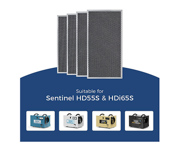 AlorAir® 4 Pack MERV-1 Filter for HD55/HD55S/HDi65/HDi65S