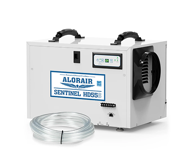 AlorAir 120 PPD Crawl Space Dehumidifiers with Drain Hose | Sentinel HD55S (White) | Size for 1300 sq.ft