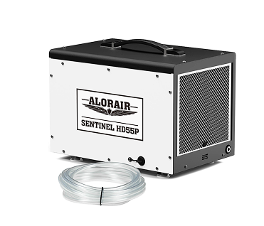 AlorAir 120 PPD Crawl Space Dehumidifier with Pump and Drain Hose | Sentinel HD55P | Size for 1500 sq.ft