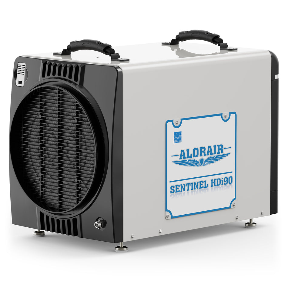 AlorAir 198 PPD Crawl Space Dehumidifiers with Pump and Drain Hose | Sentinel HDi90 (Duct-able) | Size for 2600 sq.ft